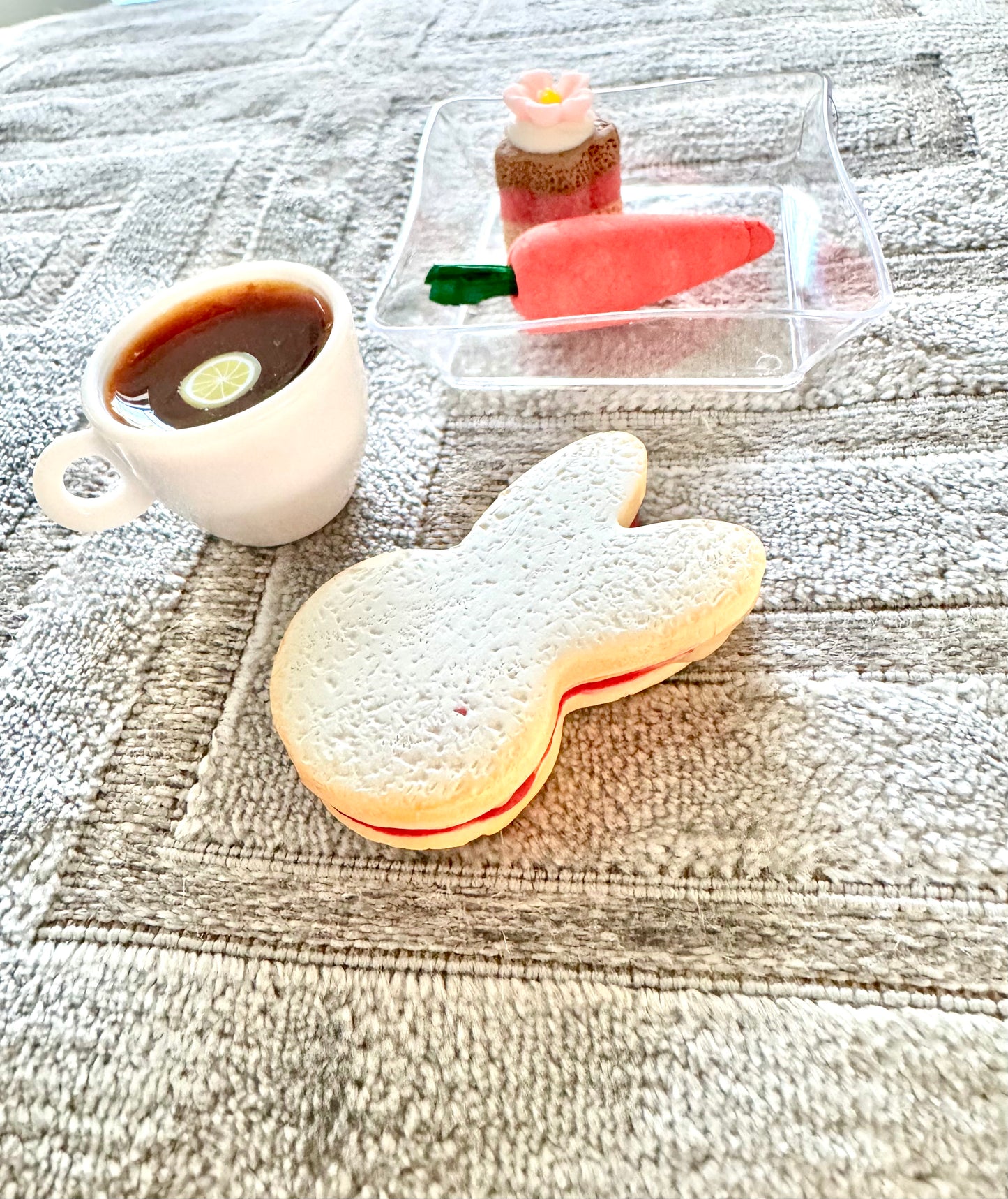 18 Inch Doll Easter Bunny Sandwich Tea Dessert Food Set