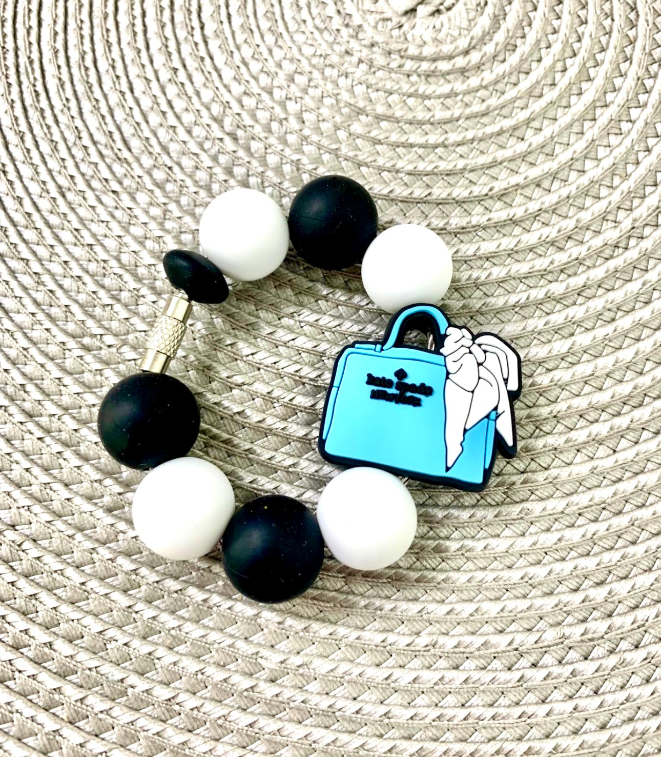 Purse Cup Charm Boutique Blue