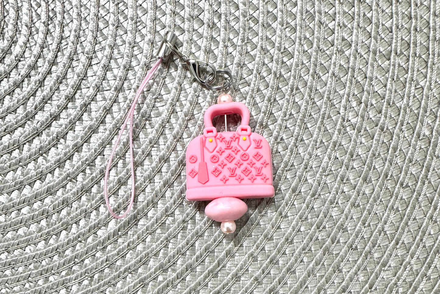 Pink Purse Cell Phone Charm