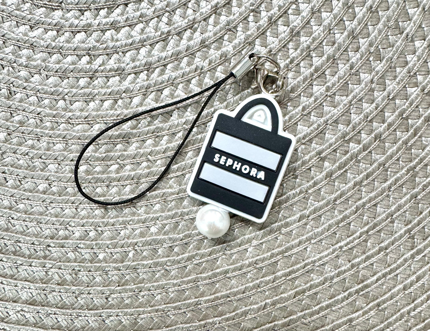 Make Up Shopping Bag Cell Phone Charm