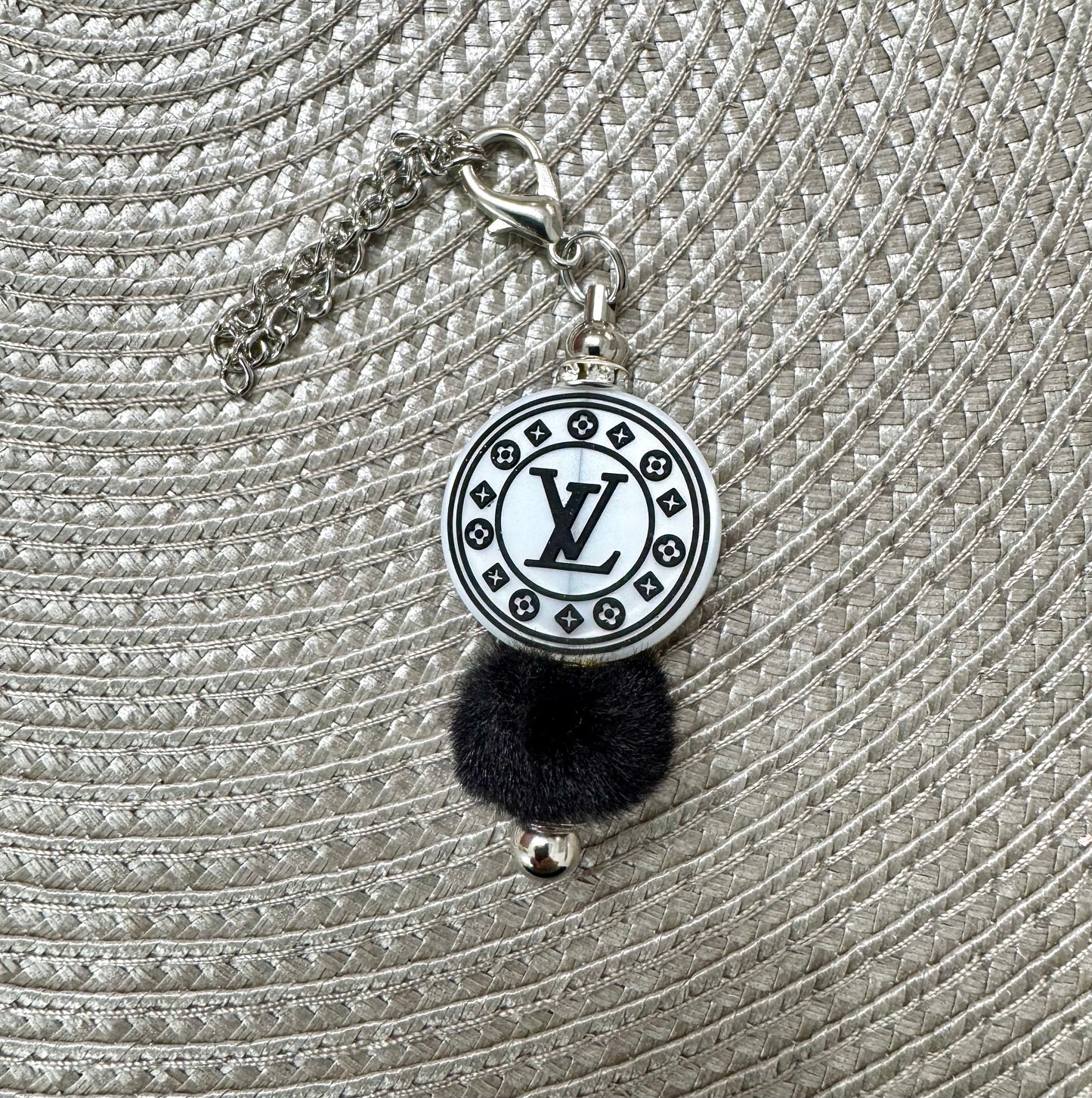 Cup Charm Black White Signature