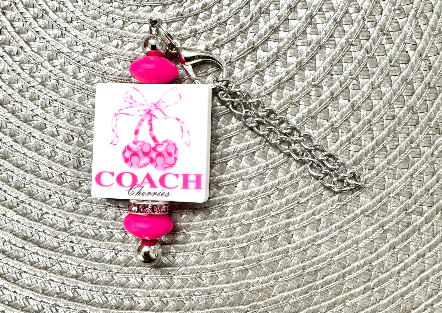 Cherry Cup Bag Charm Signature