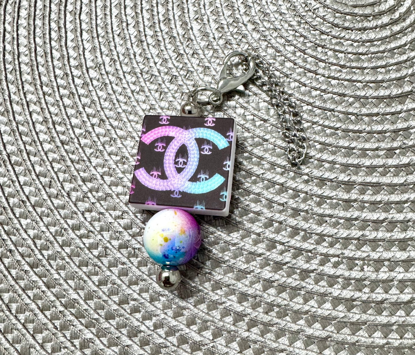 Pink Purple Blue Signature Cup Charm