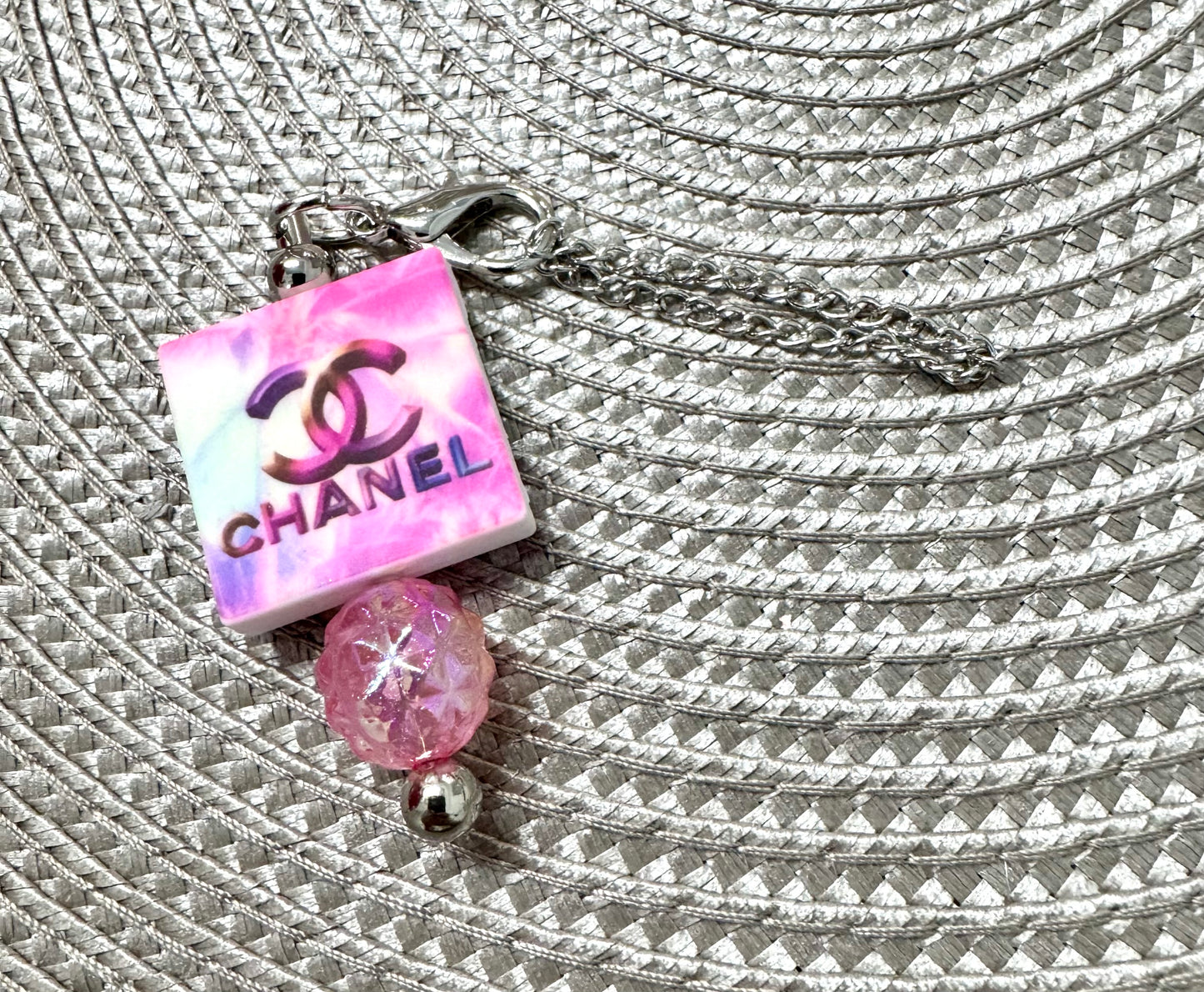 Pink Sparkle Signature Cup Bag Charm