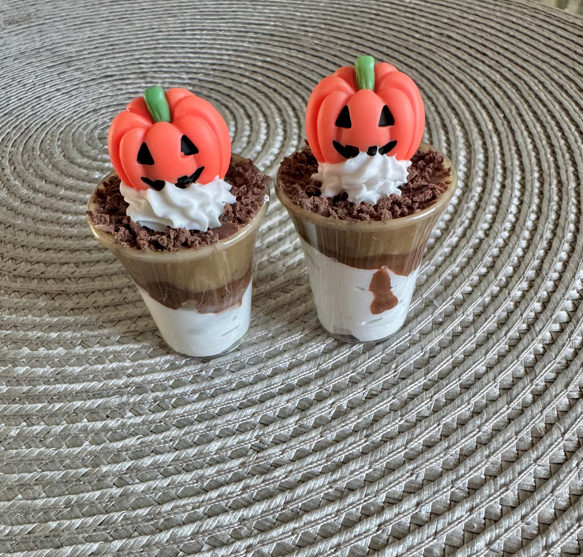 Halloween Pumpkin Drinks with Dirt Chocolate Topping 16 18 Inch Doll Food Drink Accessories CCDF
