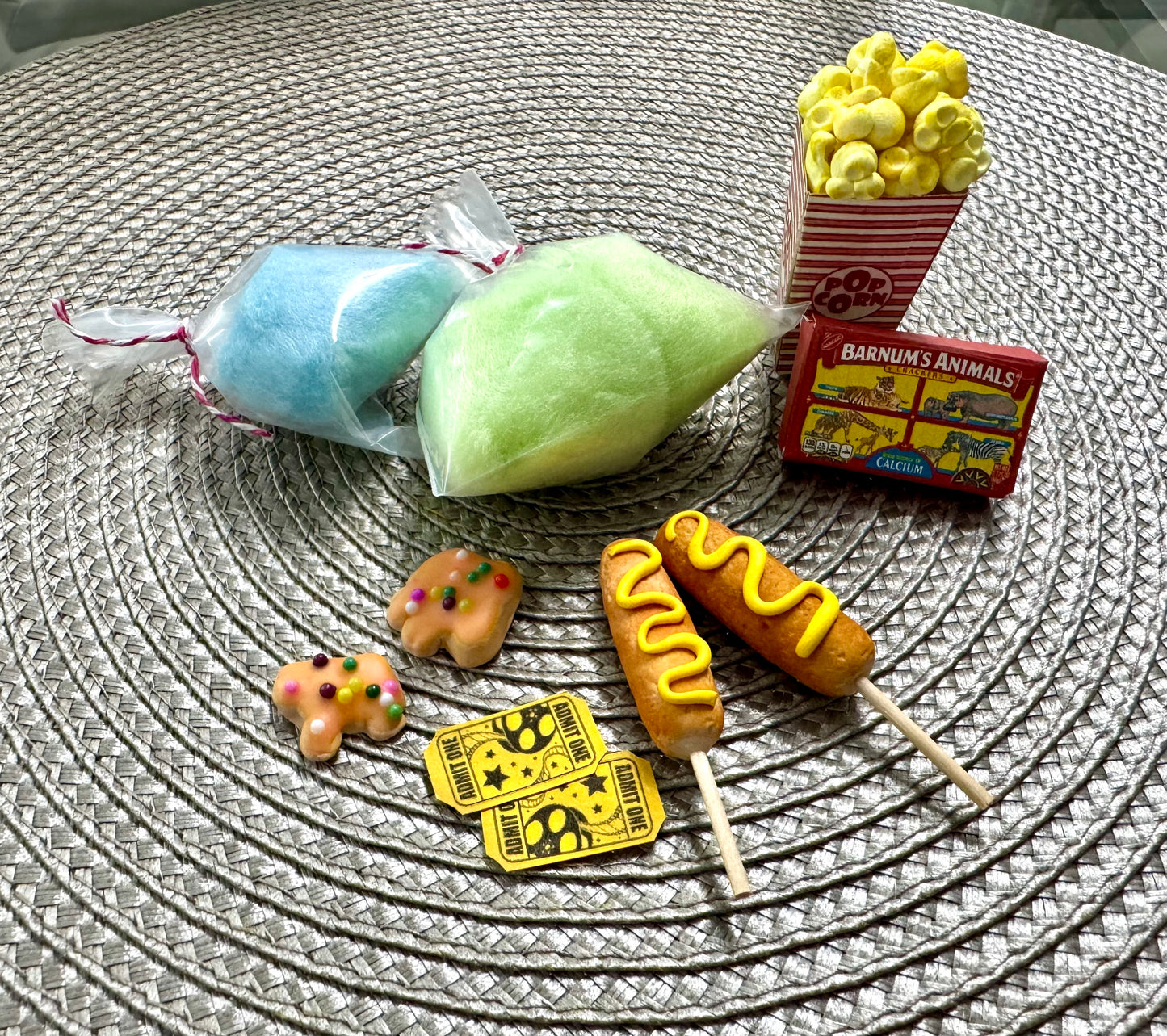 16 18 Inch Doll Circus Festival Carnival Food Drink Set Handmade