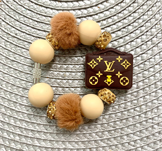 Cup Charm Brown Purse Design