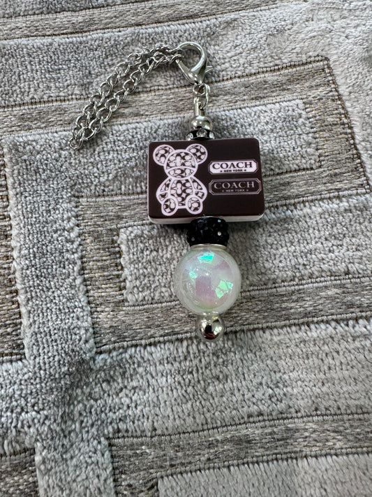 Black White Bear Cup Handle Charm Designer
