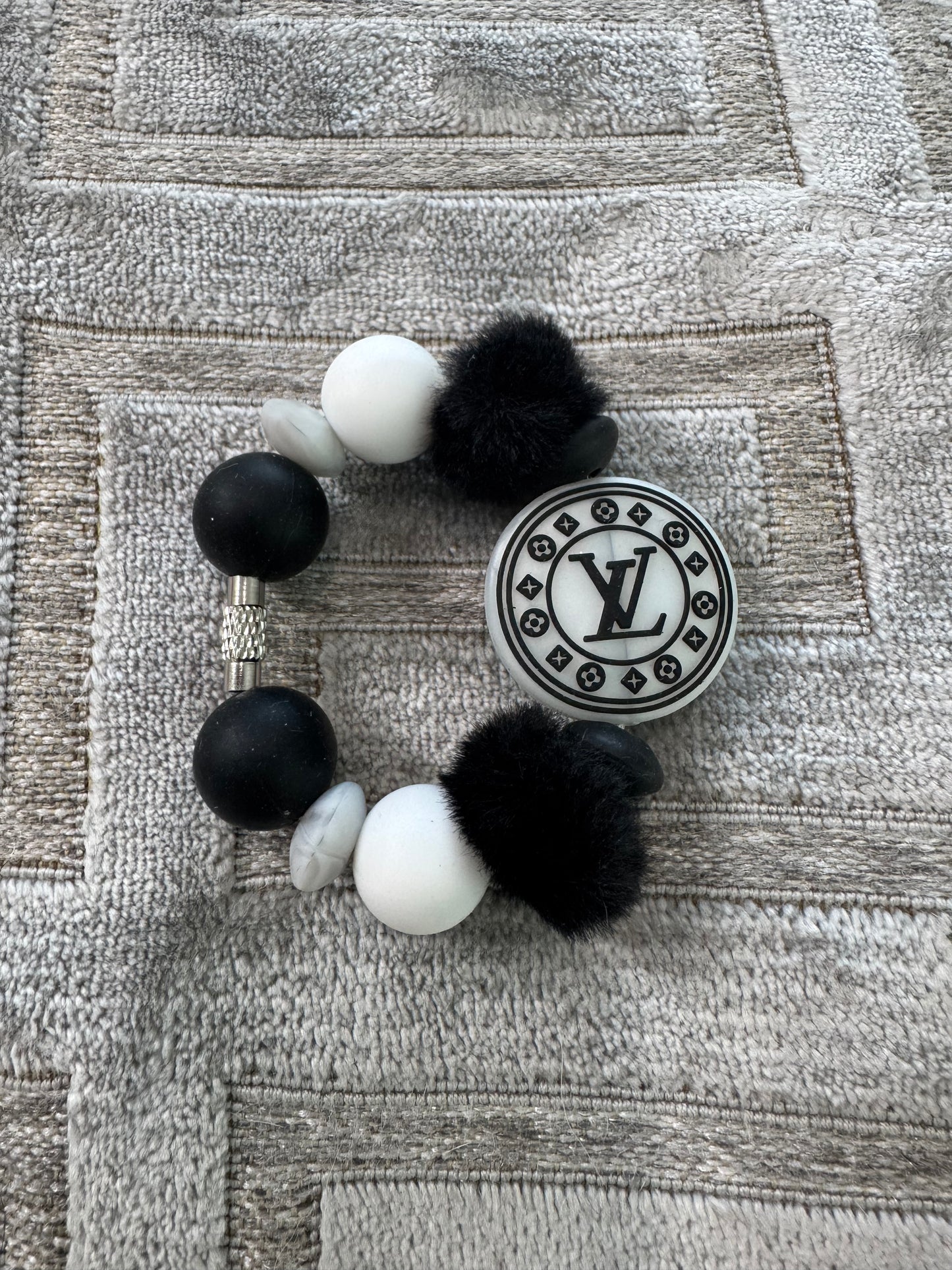 Black White Cup Handle Charm Designer
