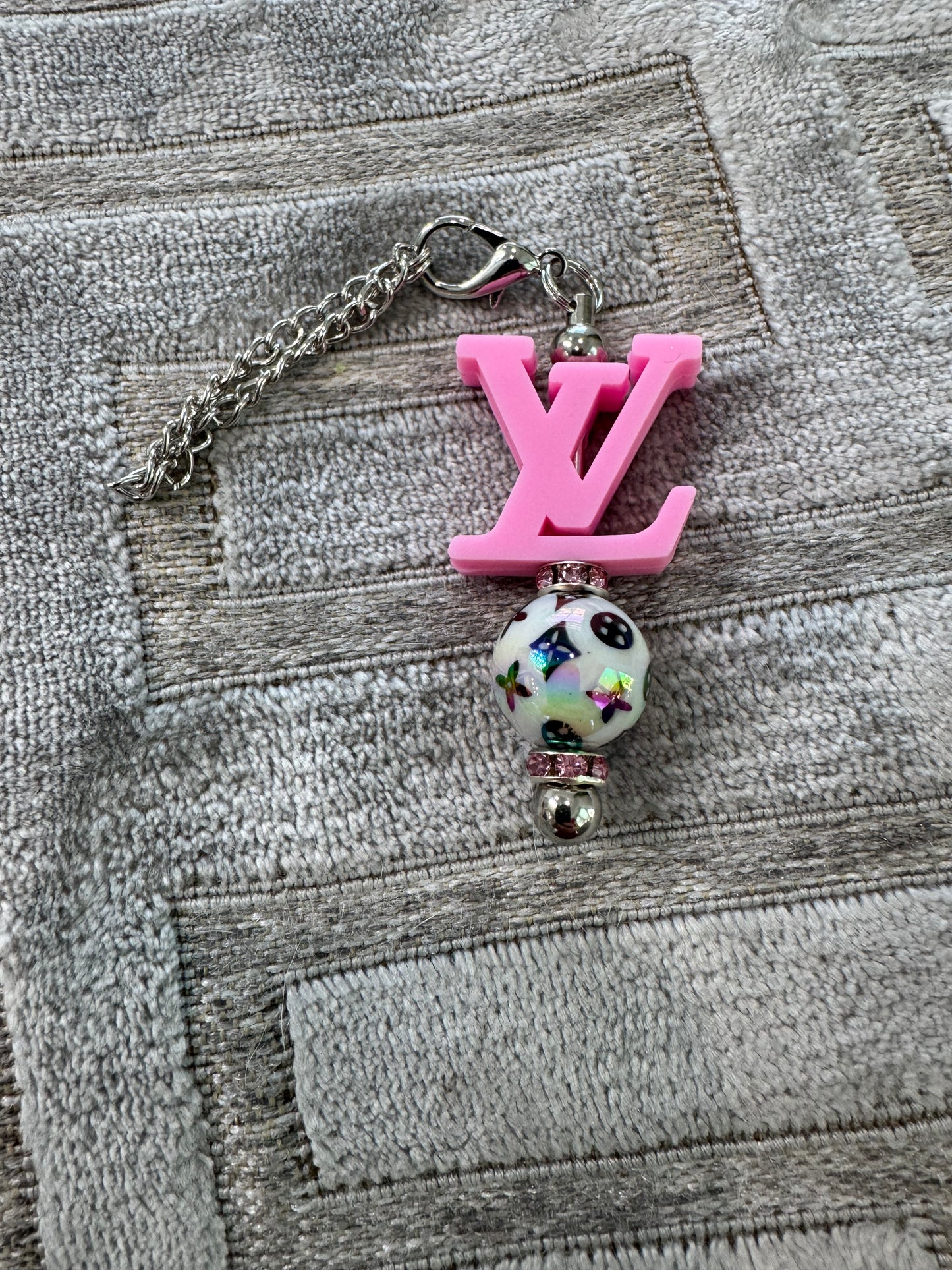 Pink Letter Cup Handle Charm Designer