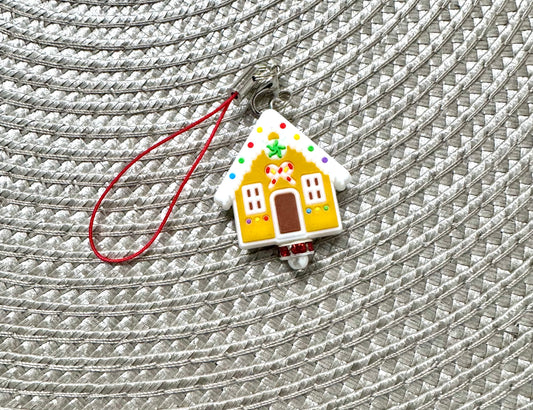 Gingerbread House Christmas Cell Phone Charm