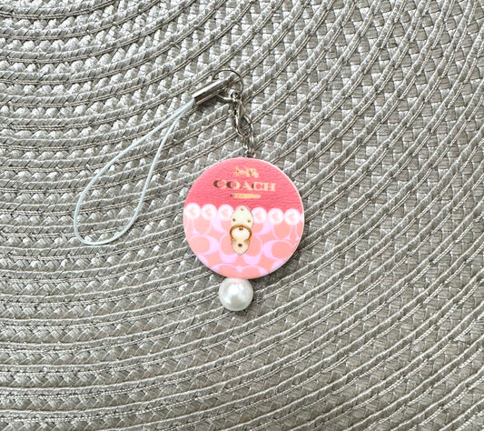Pink Purse Style Cell Phone Charm