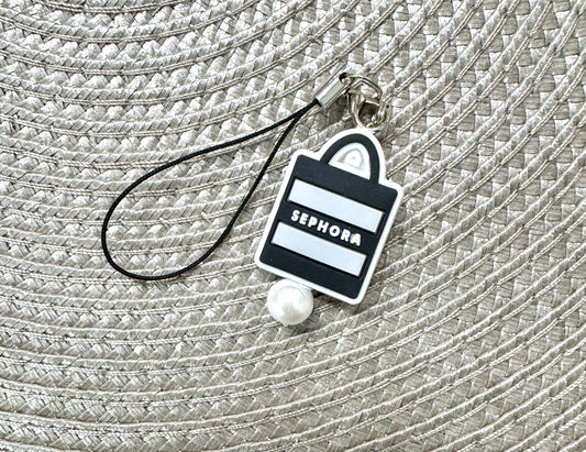 Make Up Shopping Bag Cell Phone Charm