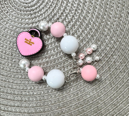 Pink Purse Dangle Cup Bag Charm