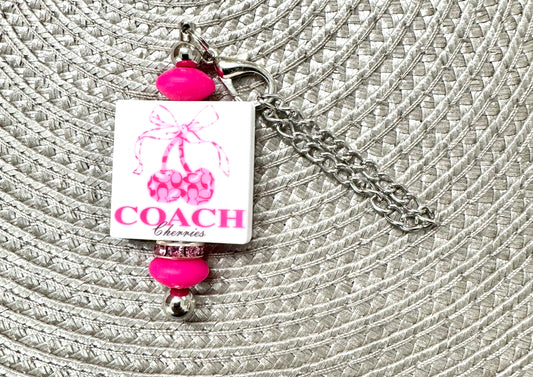 Cherry Cup Bag Charm Signature