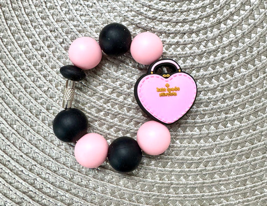 Pink Purse Bag Cup Charm