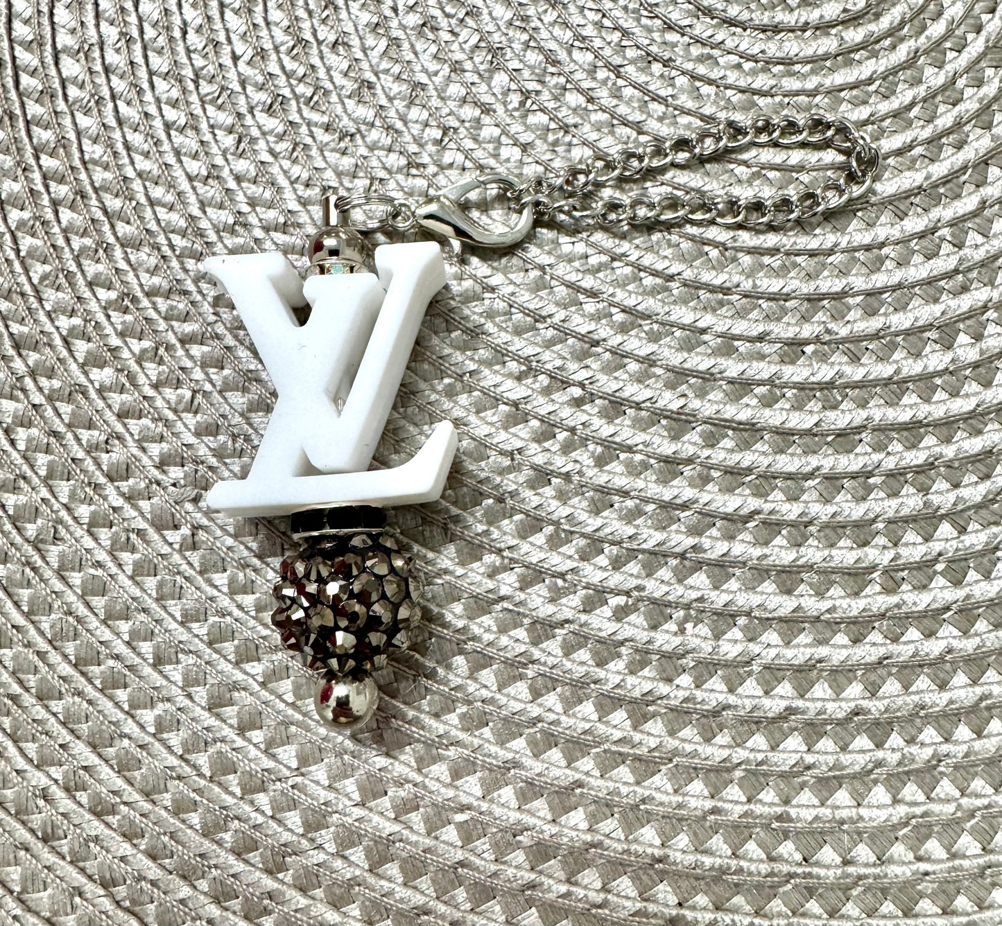 White Signature Cup Bag Charm