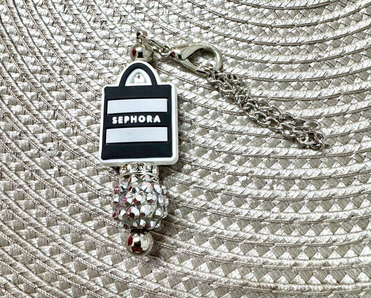 Makeup Cup Bag Charm Black Gray