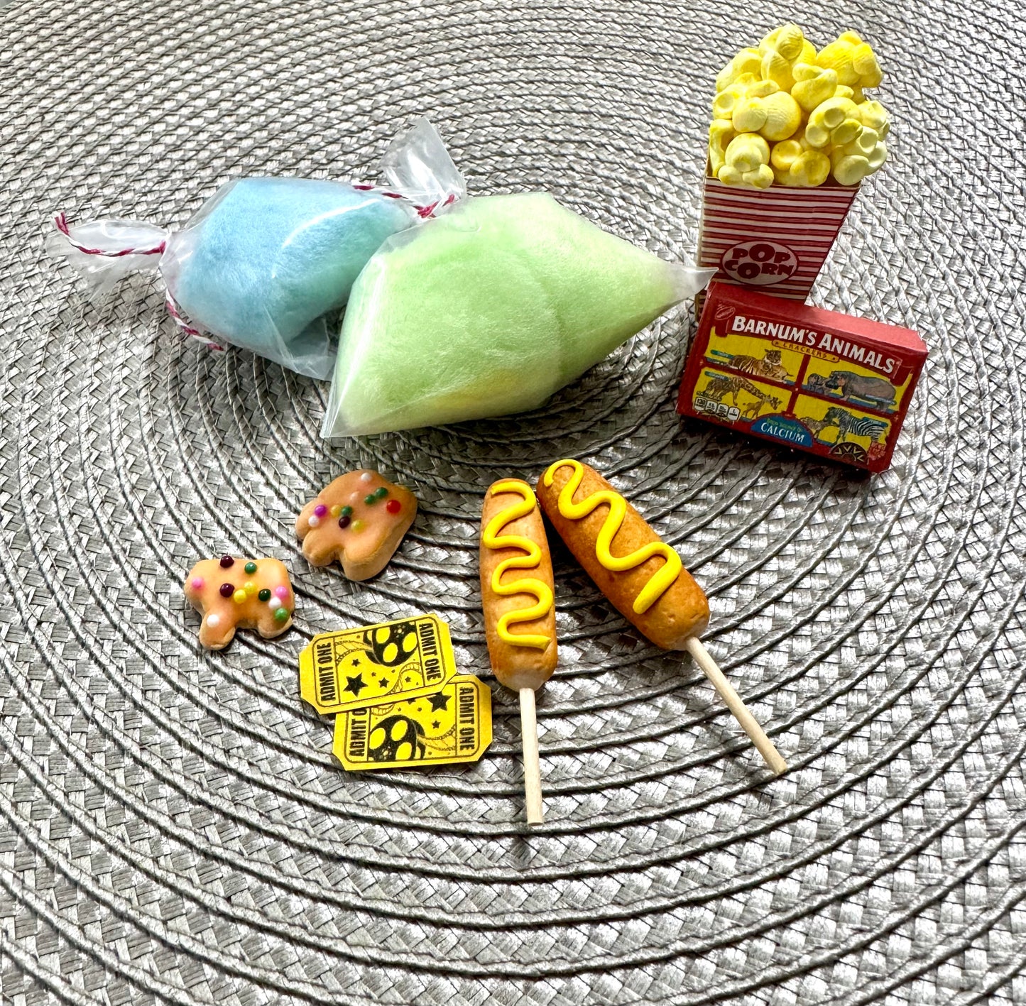 16 18 Inch Doll Circus Festival Carnival Food Drink Set Handmade